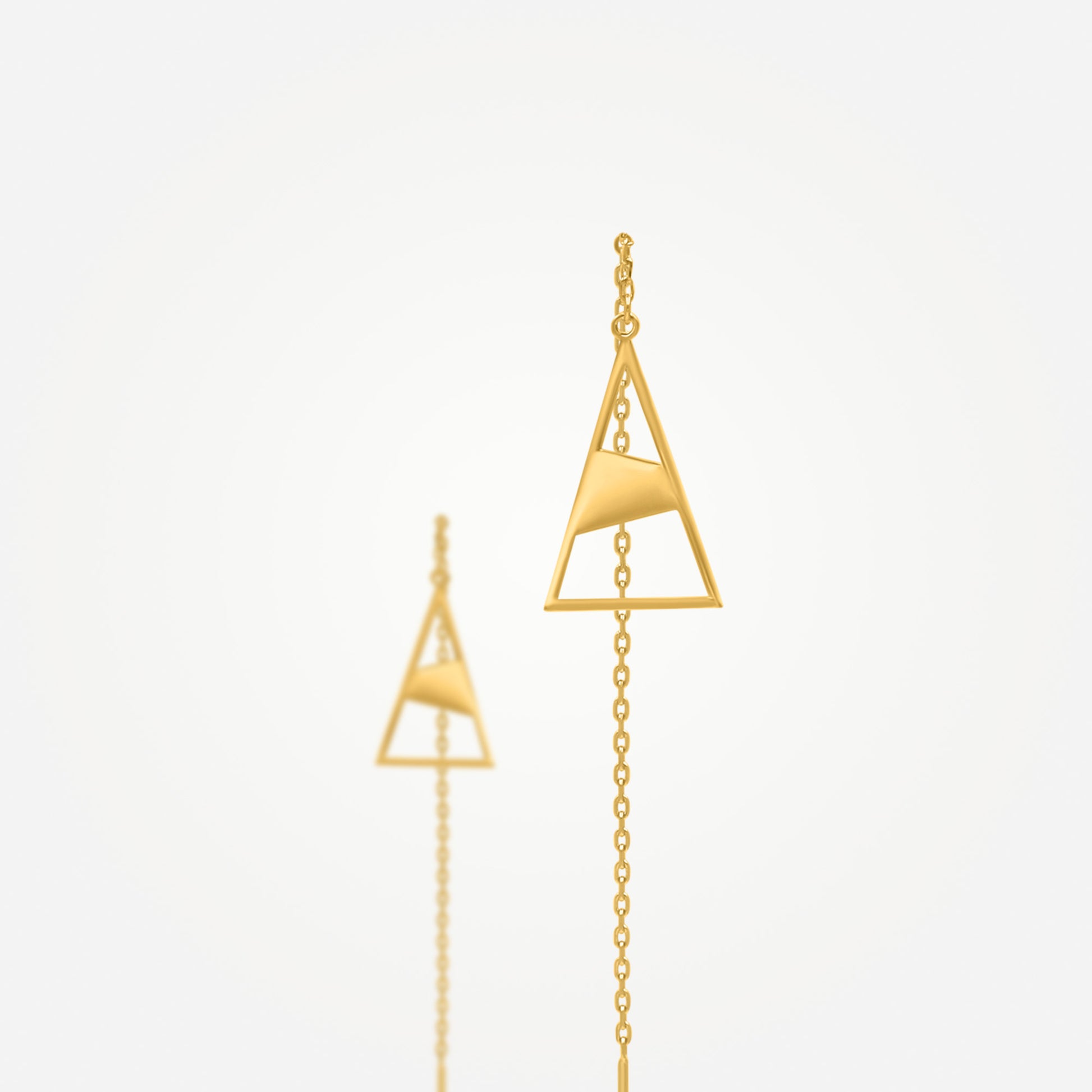 Karrier KASIT Triangle Threader Earrings Media 2 of 3