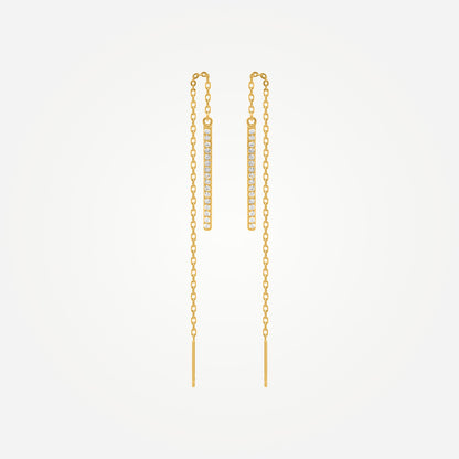 Karrier LULON Long Bar Dangle Earrings Image 2 of 3